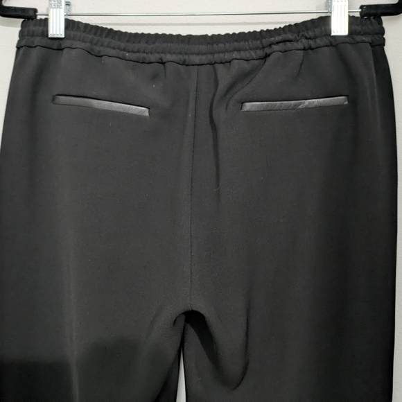 Vince Women’s Black Jogger Pants Skinny Crepe Drawstring Performance Small - Picture 6 of 12